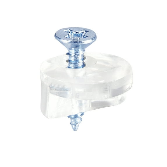 Unique Bargains Glass Retainer Clips Kit, 13mm Dia Furniture Door Clips Mirrors Holder with Screws for Doors, Windows, 100 Set