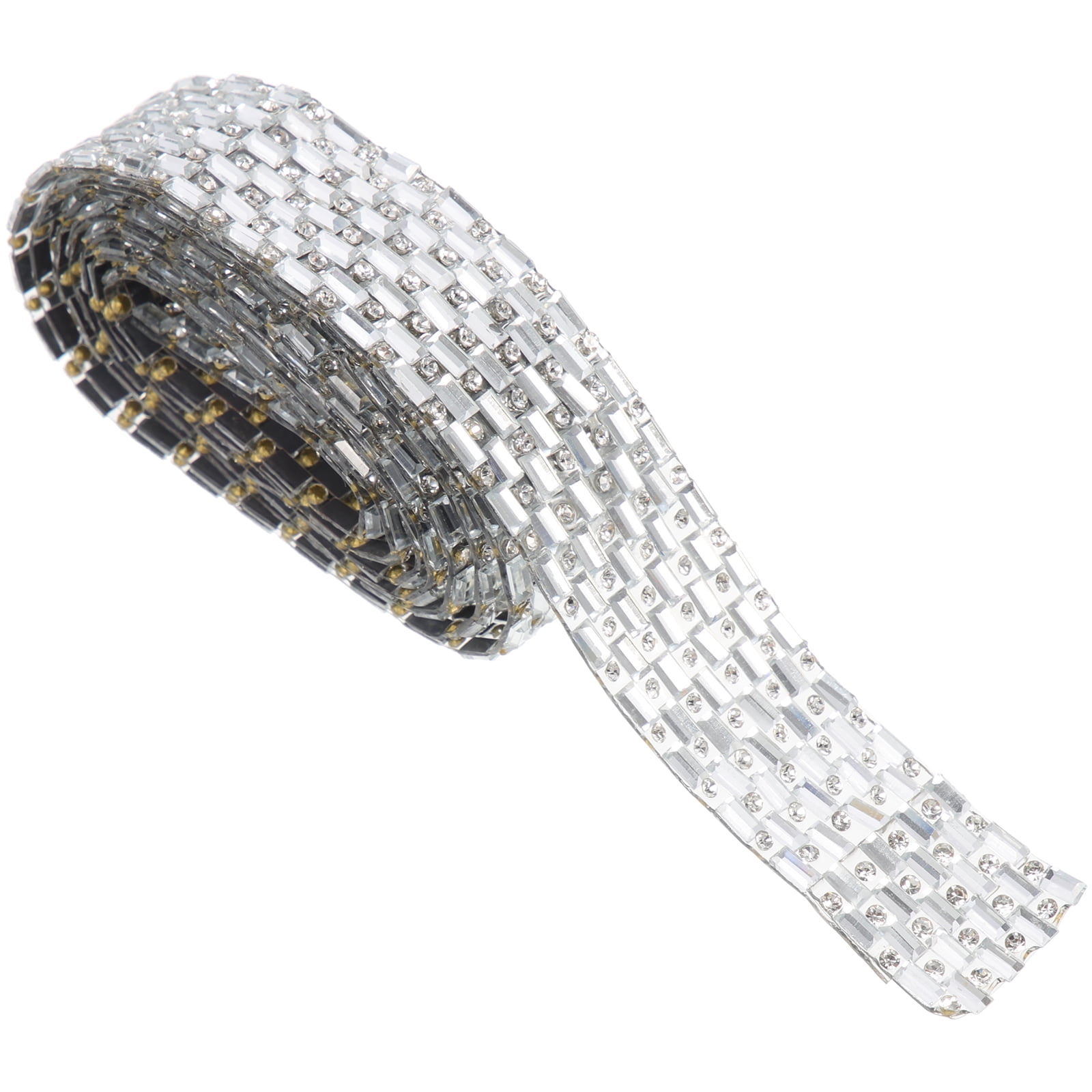 Glass Rhinestone Band Diamond Decor Trim by The Yard Decorate Self