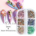 thumbnail image 1 of Glass Rhinestones Flatback Decorations Craft Glue Fix Sparkling Gems, 1 of 1