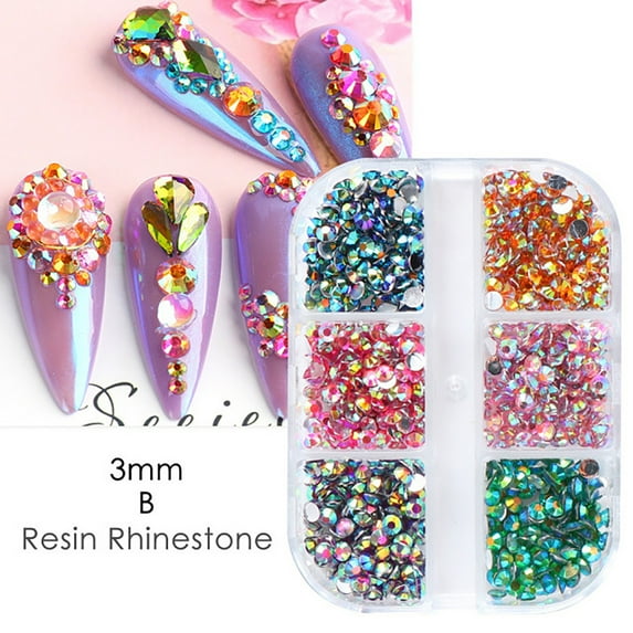 Glass Rhinestones Flatback for Decorations Crafts Glue Fix Sparkling DIY Jewelry Accessories
