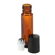 Glass Roll On Bottles Empty Leak-Proof DIY Deodorant Amber Glass Roller Container for Essential Oils Perfume Cosmetics