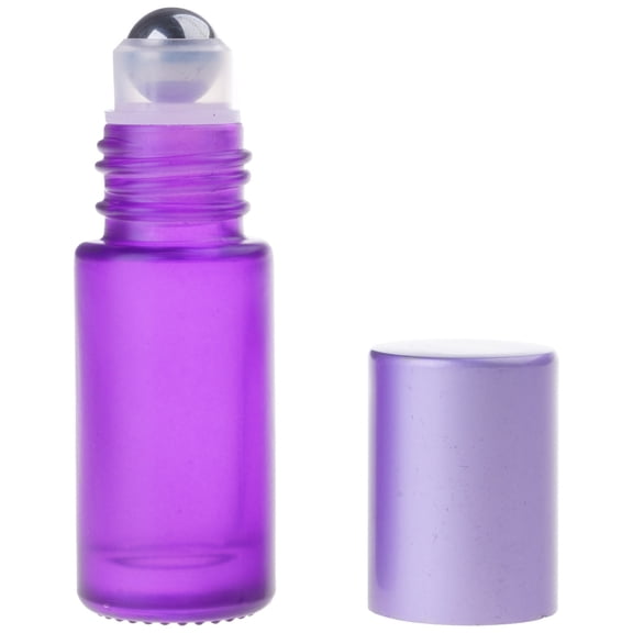 Glass Roller Bottle Set 5/10ml Refillable Roll On Containers Stainless Steel Ideal For Essential Oil Blending