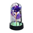 thumbnail image 1 of Glass Rose Artificial Flowers with LED Lights Eternal Rose with Butterfly in Glass Dome Gifts for Valentine's Day Birthday Mother's Day Christmas, 1 of 6