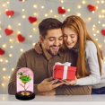 thumbnail image 1 of Glass Rose Galaxy Enchanted Light Up Flower Gift in Dome - forever Infinity Rose for Christmas Wedding Anniversary Birthday Valentine's Day, 1 of 7