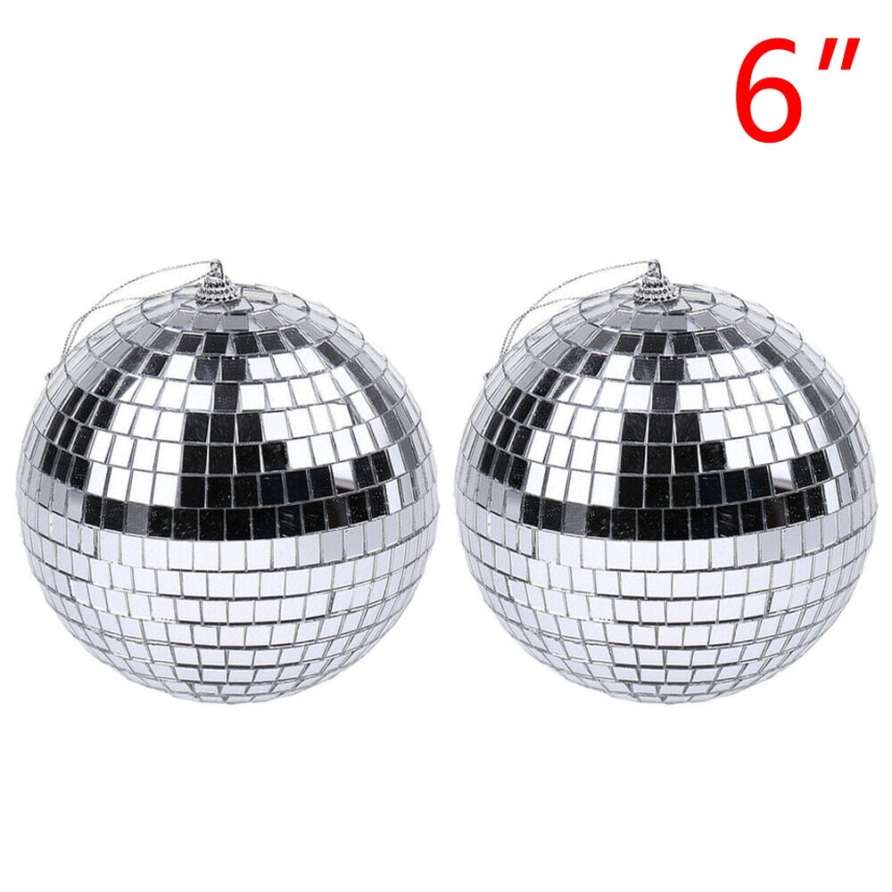 Glass Rotating Disco Mirror Ball Holiday Party Hanging Disco Balls Stage Effect