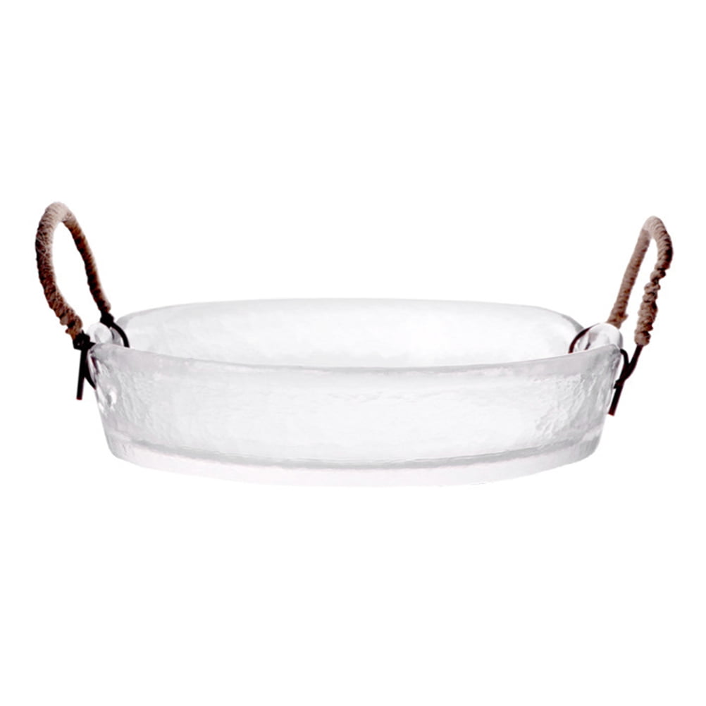 Glass Salad Bowl Fiestaware Dinnerware Table Books Decor Fruit Flatware