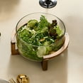 thumbnail image 1 of Glass Salad Bowl and Utensils Large Salad Serving Bowl Set for Pasta,Fruit,Mixing Salad,Popcorn,Chip,and Decoration and Decoration, 1 of 6