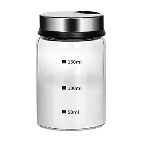 Clear Glass Pepper Shakers, Adjustable Outlet Holes, Borosilicate, Easy-Squeeze Spout, Modern Kitchen Decor, Home Cooks, Gourmet Kitchens, Glass Spice Bottles TOPLIU