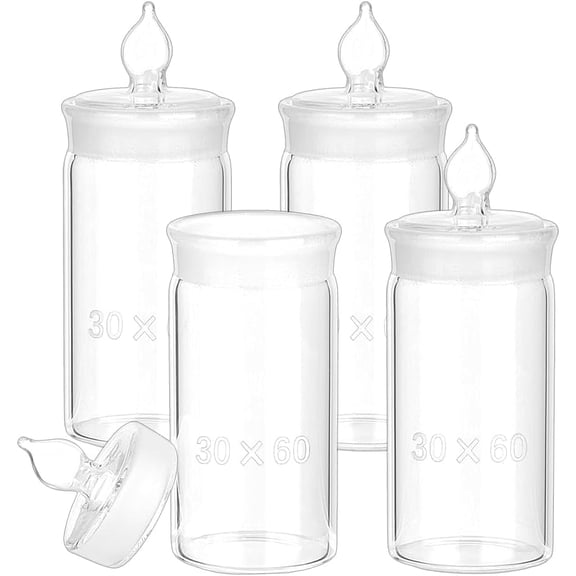 Glass Sample Bottle Lab Supplies Column Clear 30x81.5mm for DIY