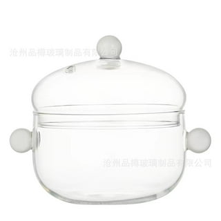 Pink Glass Cooking Pot, Clear Pots for Cooking, Glass Pots for Cooking on  Stove, 7445018564589