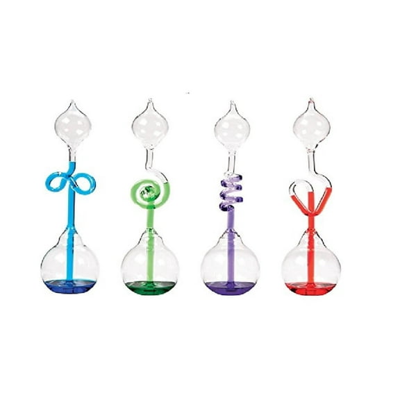 Glass Science Energy Transfer,4 Pcs (Red,Green,Blue and Purple) Hand Boiler