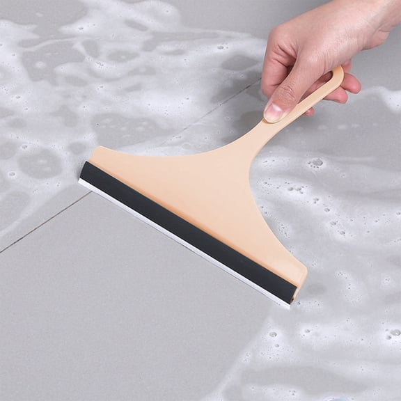 Glass Scraper Cleaning Brush,Car Window Shower Squeegee,Floor Tile Wall Cleaner,Soft Rubber Plastic Material,Ergonomic Comfortable Handle,Efficient Water Stain Removal,Indoor Outdoor Multi-Purpose