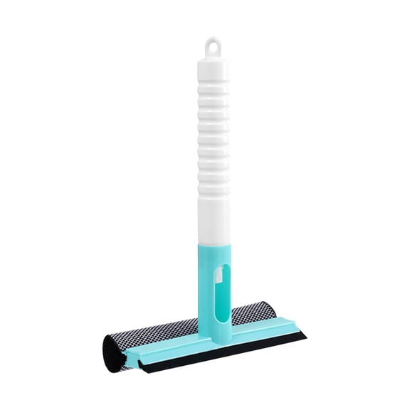 Glass Scraper Squeegee 3 in 1 Window Cleaning Tool with Sprayer Microfiber Washer 13 Inch Stainless Steel Rod for Home Kitchen Bathroom Mirror Shower Door Auto Windshield Solar Panel Indoor Outdoor