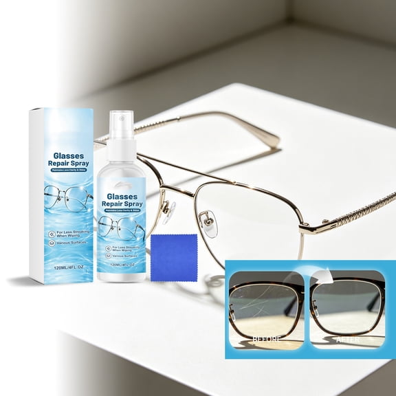 Glass Scratch Remover 4 fl oz Lens Polish For Eyeglasses Sunglasses Phone Screen Repair Resin Coating Safe