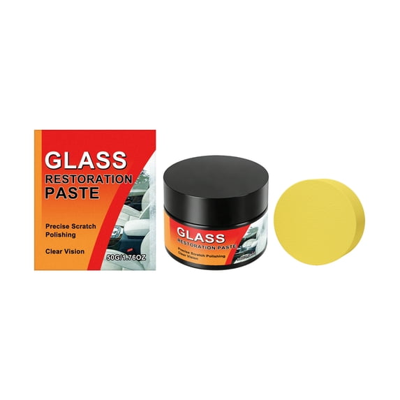 Glass Scratch Repair Cream, Professional Polishing Paste for Car Windshield, Window & Mirror Surface
