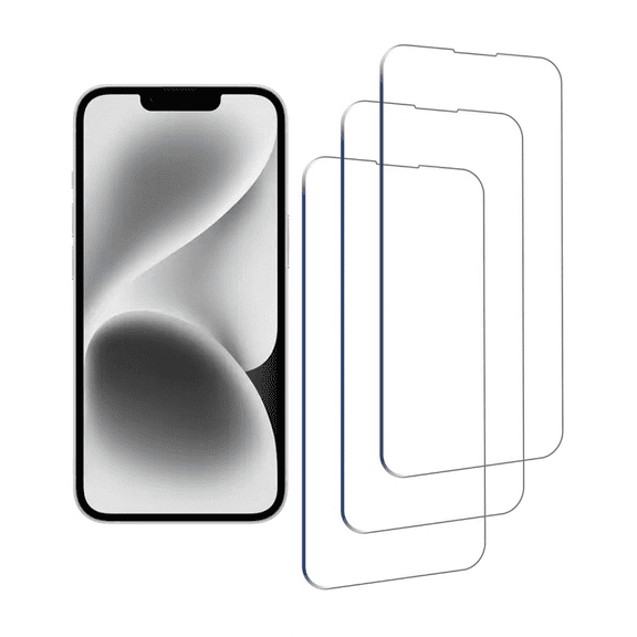 Glass Screen Protector Compatible for iPhone 13/13 Pro [6.1 Inch] Display 3 Pack Tempered Glass, Case Friendly