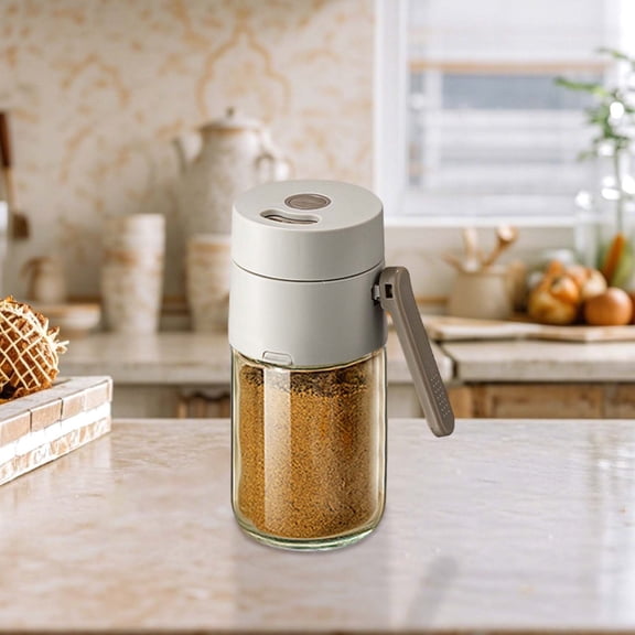 Glass Seasoning Pot, Kitchen Seasoning Container, Modern Minimalist, Easy Access Seasoning, Pantry Storage, Cooking Spice Jar, Airtight Sealed, Borosilicate Glass, Durable Construction,