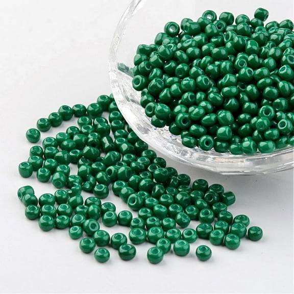 Glass Seed Beads Opaque Colours Teal