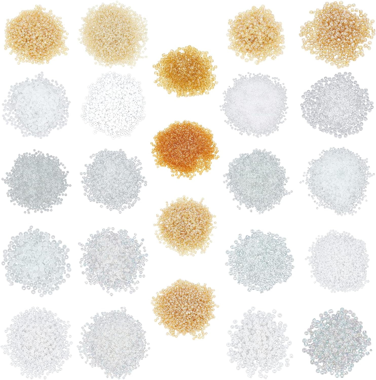 Glass Seed Beads Round Mixed Style Mixed Color 2~4mm Hole: 1~1.5mm 600g/set