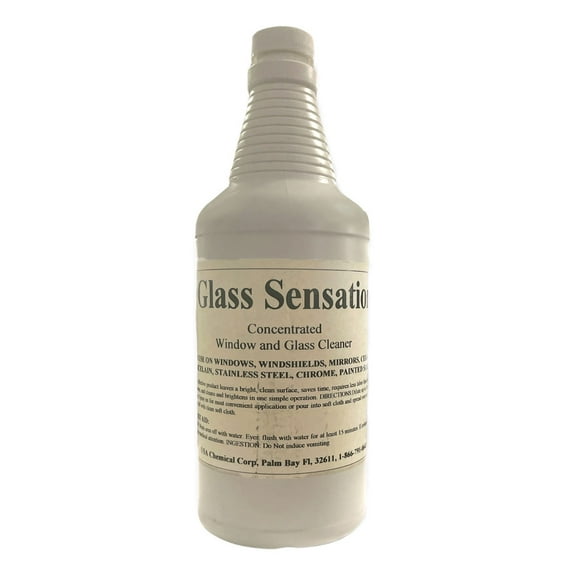 Glass Sensation Concentrated Window and Glass Cleaner, Streak-Free, 1 Qt