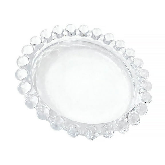 Glass Serving Plates Clear Breakfast Service Tray Trinket Dish Dessert Platters Jewelry Organizer for Jewelry