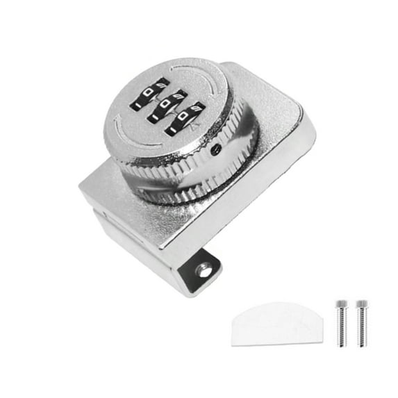 Glass Showcase Lock 3Digit Combination Cabinet Lock Privacy Password Lock