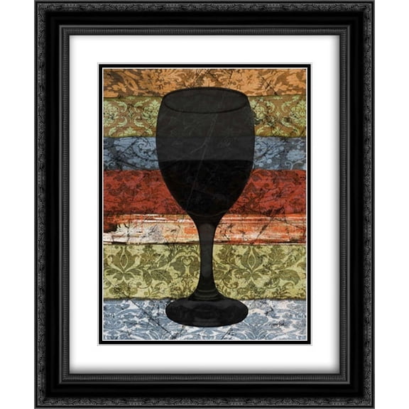 Glass Silo 2 2x Matted 20x24 Black Ornate Framed Art Print by Stimson, Diane