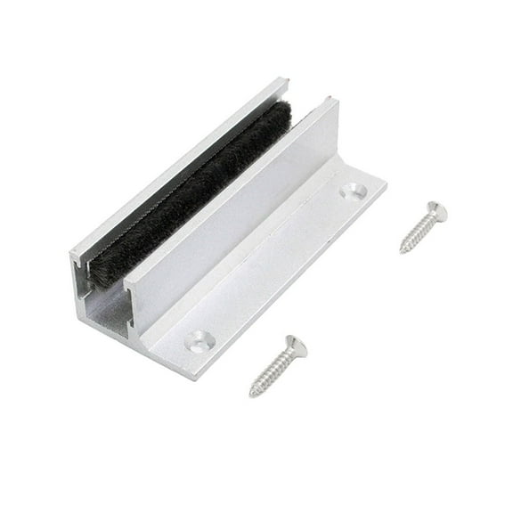 Glass Sliding Door Floor Rails Sliding Door System Rails With Plush Lining Zinc Alloy Floor Guide Is Designed Hardware Parts