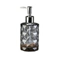thumbnail image 1 of Glass Soap Dispenser with Black Plastic Pump, 12oz Refillable Liquid Hand Soap Dispenser, Crystal Lotion Bottle for Modern Home Decor, Bathroom, Kitchen Countertop, Hotel, 1 of 6