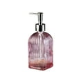 thumbnail image 1 of Glass Soap Dispenser for Kitchen & Bathroom, Refillable Kitchen soap Dispenser with Vertical Stripe, Bathroom Soap Dispenser for Dispense Hand soap& Dish Soap, 1 of 6