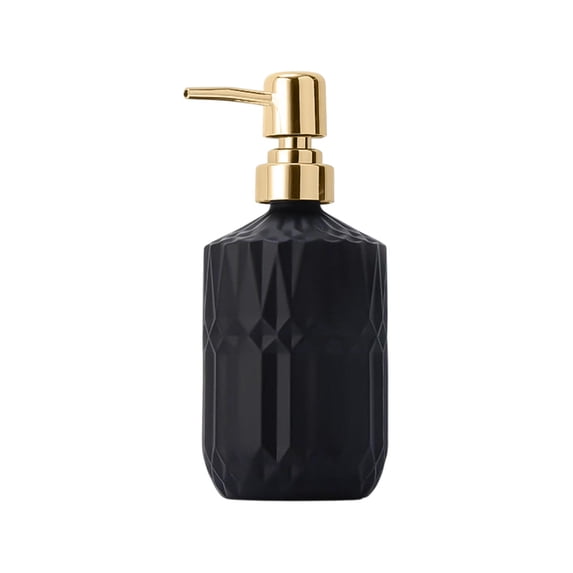 Glass Soap Dispenser Pump Bottle - Refillable Liquid Soap Container for Hand Soap, Shampoo, Body Wash - Durable Scratch-Resistant Glass with Leakproof Design
