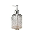 thumbnail image 1 of Glass Soap Dispenser with Pump, Wave Pattern Design, Refillable Liquid Soap Bottle for Hand Soap, Shampoo, Shower Gel, Kitchen and Bathroom Use, 1 of 6