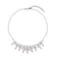 thumbnail image 1 of Glass Sparkle Mix Silvertone Beaded Necklace for Women Jewelry for Women Size 20" Birthday Christmas Gifts, 1 of 6