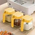 thumbnail image 1 of Glass Spice Jar with Airtight Flip Lid – Small Glass Spice Container to Keep Spices Dry, Easy One-Hand Use, Kitchen Pantry Organizer for Home or Camping, 1 of 6