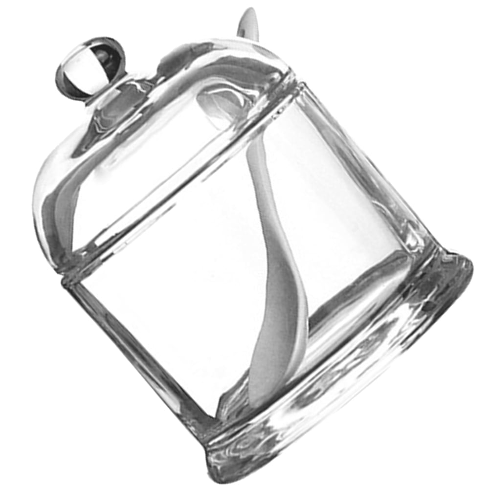 Glass Spice Jar Seasoning Holder Container with Lid Bath Salt Pepper