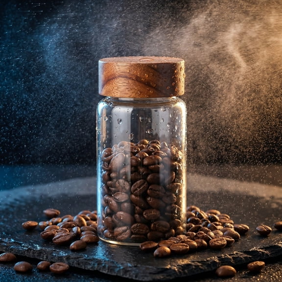Glass Spice Jars with Airtight Wood Lids Glass Storage Containers Pantry Organization Jars Herb Seasoning Container Coffee Bean Tea Storage Canister with Labels Kitchen Organizer