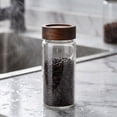 thumbnail image 1 of Glass Spice Jars with Airtight Wood Lids Tall Food Storage Containers with Labels for Pantry Organization Herbs Seasoning Sugar Coffee Beans Tea Canisters, 1 of 7
