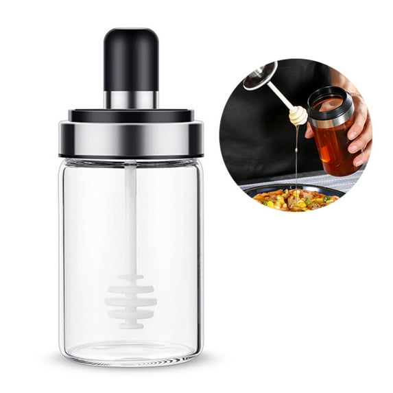 Glass Spice Jars Seasonning Box Condiment Jar With Lids Spoon Kitchen Bottle Set