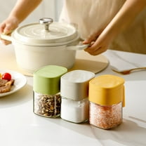 Glass Spice Jars with Wooden Rack, 16-piece Set with Labels and Funnel for Easy Refill, Airtight Kitchen Pantry Organization for Countertop Spice Storage,Vsgery