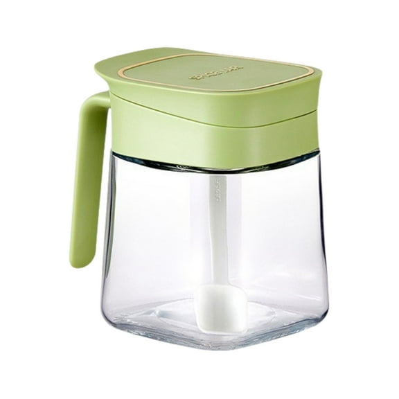 Glass Spice Jars with Airtight Lids | Compact Space-Saving Kitchen Storage Containers | Dry Food Preservation for Home & Restaurant Use