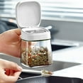 thumbnail image 1 of Glass Spice Jars with Flip Top Lid Airtight Containers for Kitchen Pantry Storage, 1 of 6