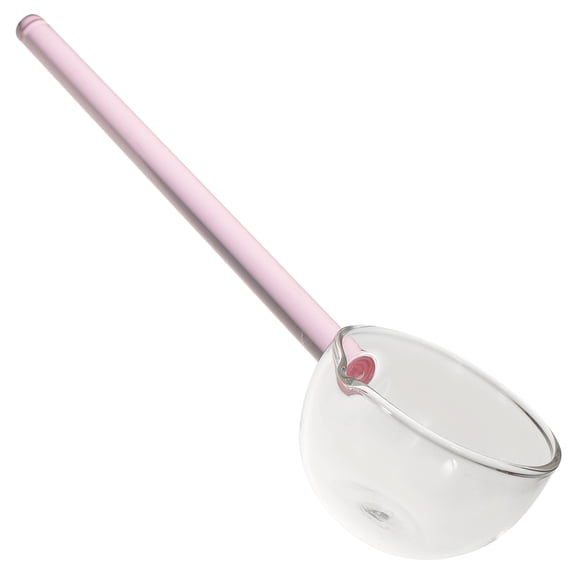 Homoyoyo Stylish Glass Spoon with Handle-Free Design, and Easy to Clean for Home Kitchen Use