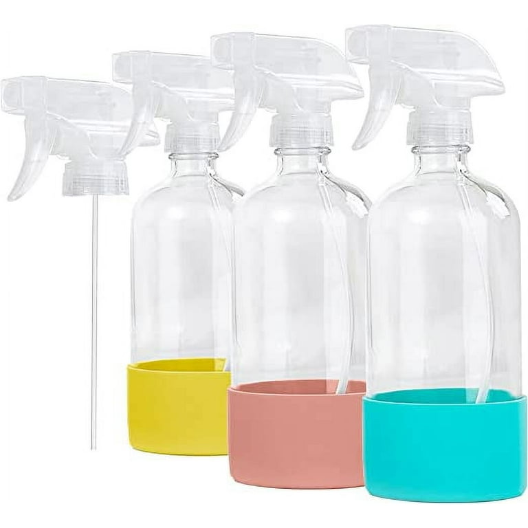 6 Pcs Spray Bottles 17 oz / 500ml Empty Colorful Adjustable Nozzle Spray  Bottles with 1 Funnel Essential Oils Travel Spray Bottles for Cleaning