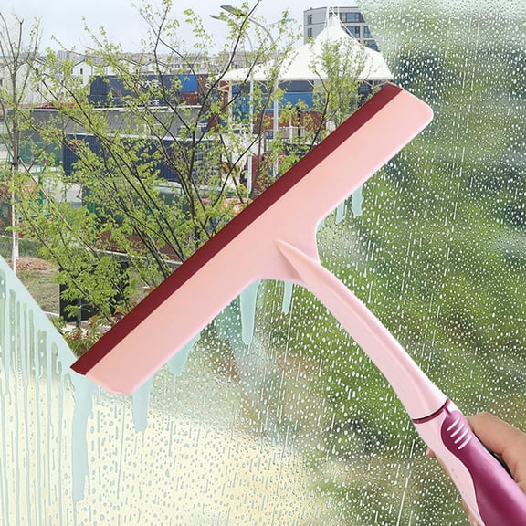 Glass Squeegee Window Cleaning Wiper | Multi-Surface Glass Scraper for Shower, Car, Tile, Wall, Mirror | Ergonomic Handle | Non-Scratch, Durable | 1 Pack, 10.2"x9.8"