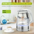 thumbnail image 1 of Glass & Stainless Steel Cordless Electric Kettle - 1.7L, White, 1 of 7