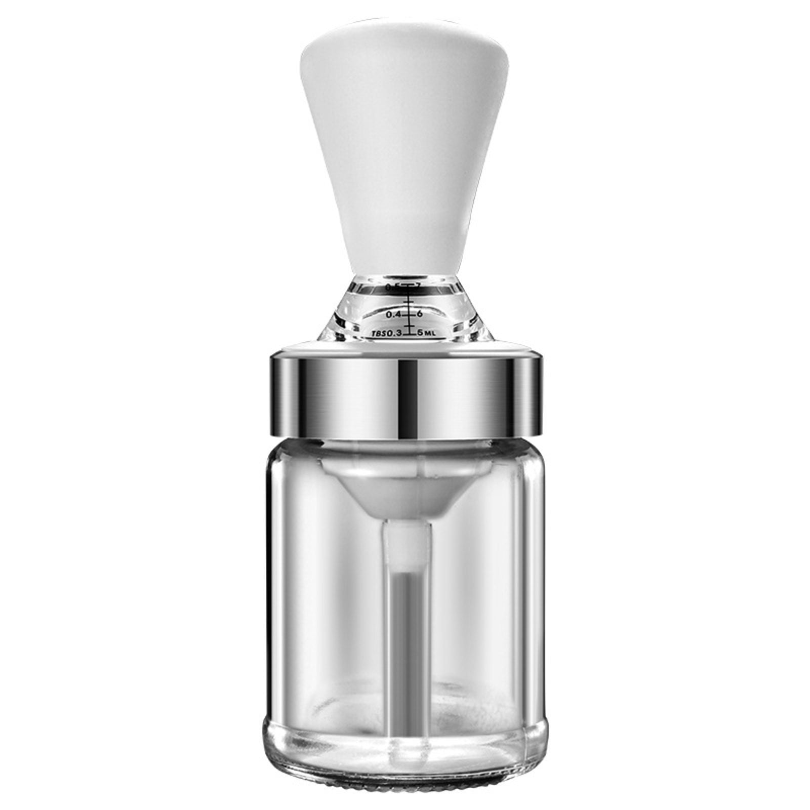 Glass Stainless Steel Syrup Cruets for Oil Cooking Oil Storage