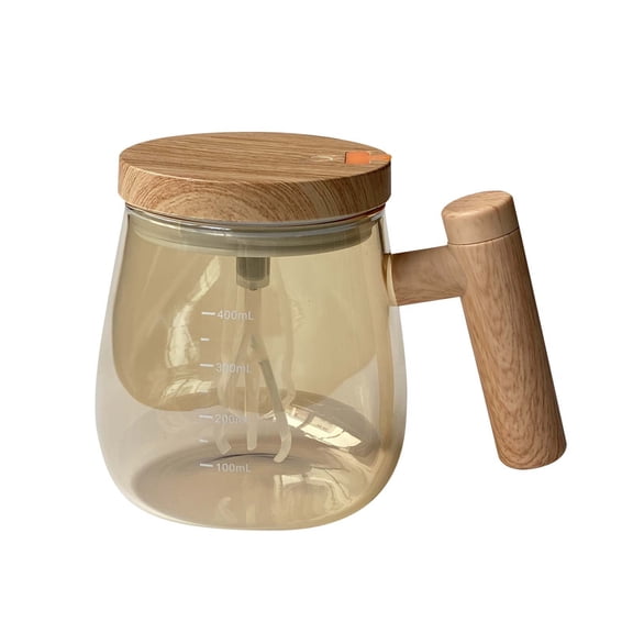 Glass Stirring Coffee Cup Automatic Brewing Instant Coffee Milk Soy Milk Water Cup With Lid Food Blender
