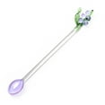 thumbnail image 1 of Glass Stirring Spoon Bells Orchids Flower Stirring Rod Coffee Teas Mixing Spoon Drinkware Stirrer Spoon Restaurant Coffee Mixing Spoon, 1 of 5
