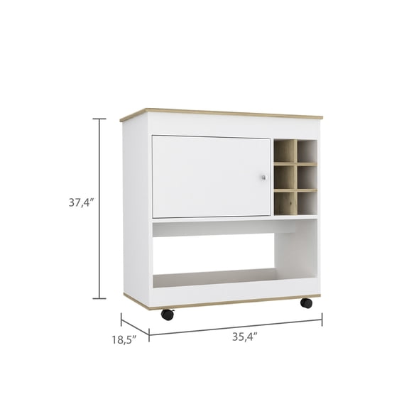 Glass Storage Cabinet in Bar Cart / Six Spaces to Keep Wine Fresh