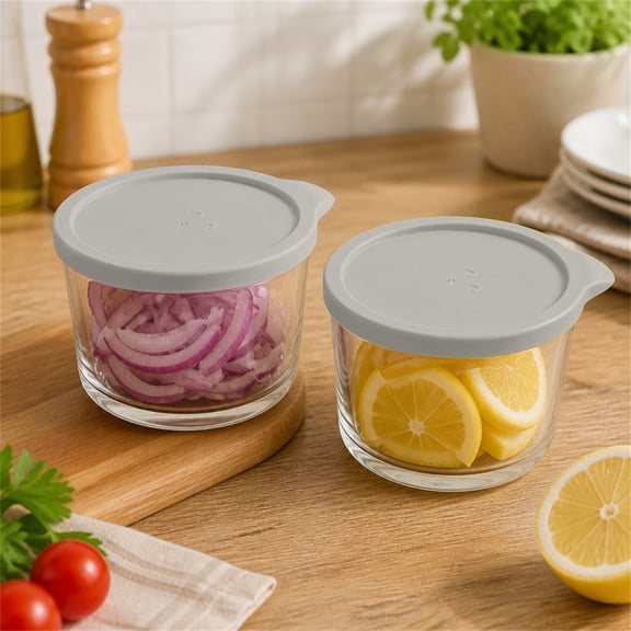 Glass Storage Containers with Lids, 4 Inch Meal Prep Containers,Mini Mixing Bowls for Dipping,Glass Tiny Snack Containers,Storage Sauce Lid Glass Meal Prep Containers Reusable Condiment Cups,White